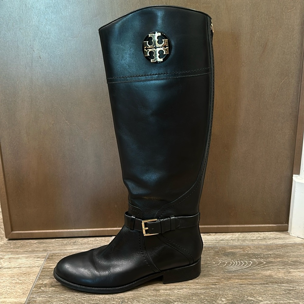 Tory Burch Black Leather Boots